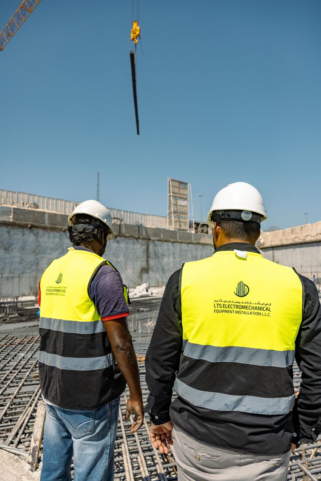 Site coordination during slab works
